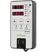 BN-LINK Timer Outlet Short Period Repeat Cycle Intermittent Digital Timer, Interval Timer - Day, ...
