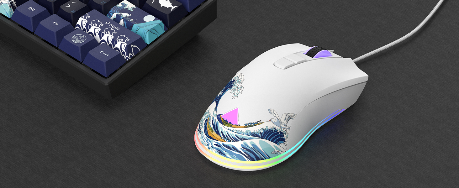 Womier G705 USB Wired Gaming Mouse for PC Computer Windows Mac Laptop