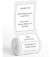 NIIMBOT M3 Thermal Transfer Labels 3.07'×3.94'', Only for M3 Label Maker, Waterproof Oil-Proof, L...