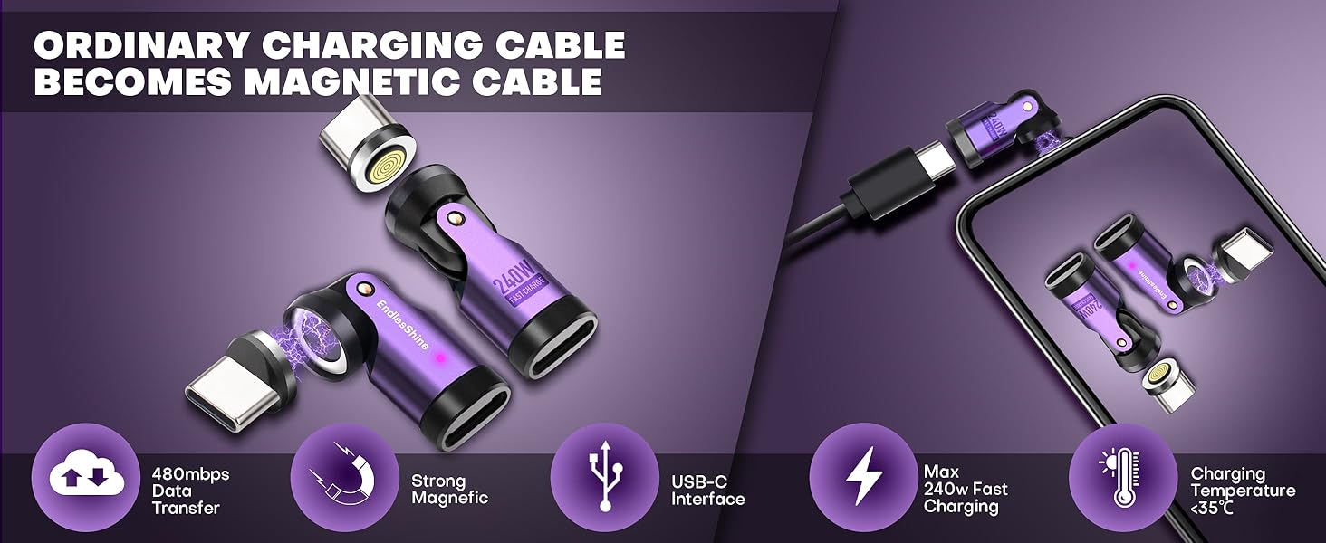 Magnetic USB C Adapter