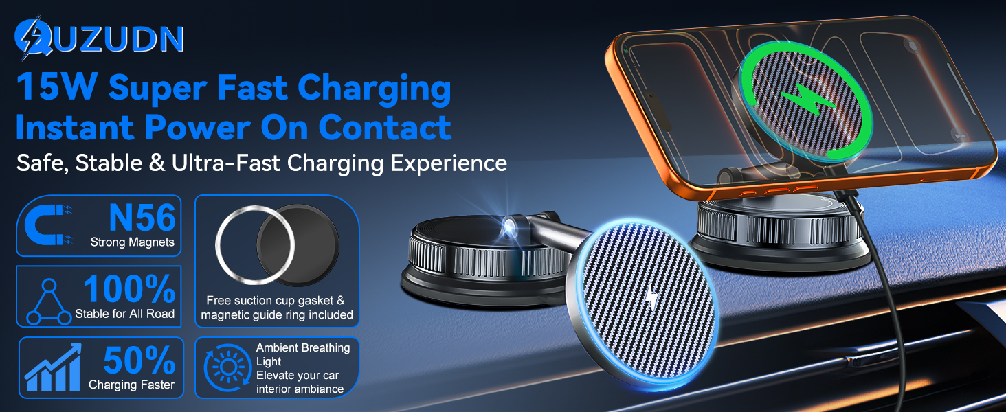 15W Super Fast Charging Instant Power On Contact
