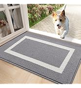 OLANLY Indoor Door Mat, 32x20, Non-Slip Absorbent Resist Dirt Entrance Mat, Washable Low-Profile ...