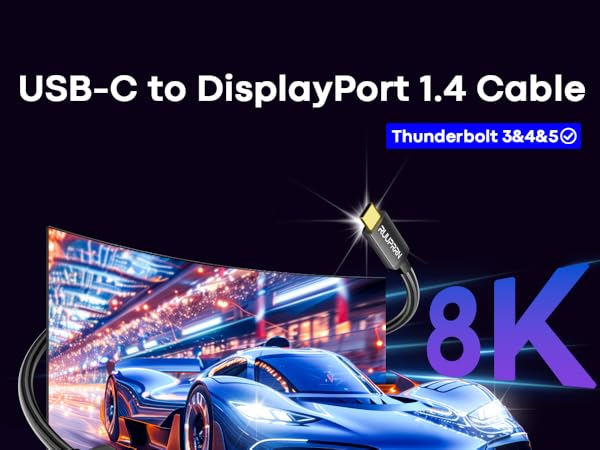 usb c to displayport cable 1.4