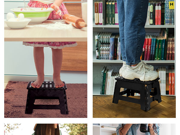 folding footstool foot step stool foldable bathroom stool utopia home folding step stool