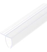uxcell Shower Door Side Seal, F-Type Shower Door Sweep for 1/4" Glass 86.5" Long Silicone Framele...