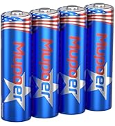 Mupoer Rechargeable AA Batteries 4 Count,Lithium Battery A 1.5V 3600mWh,Double A Rechargeable Bat...
