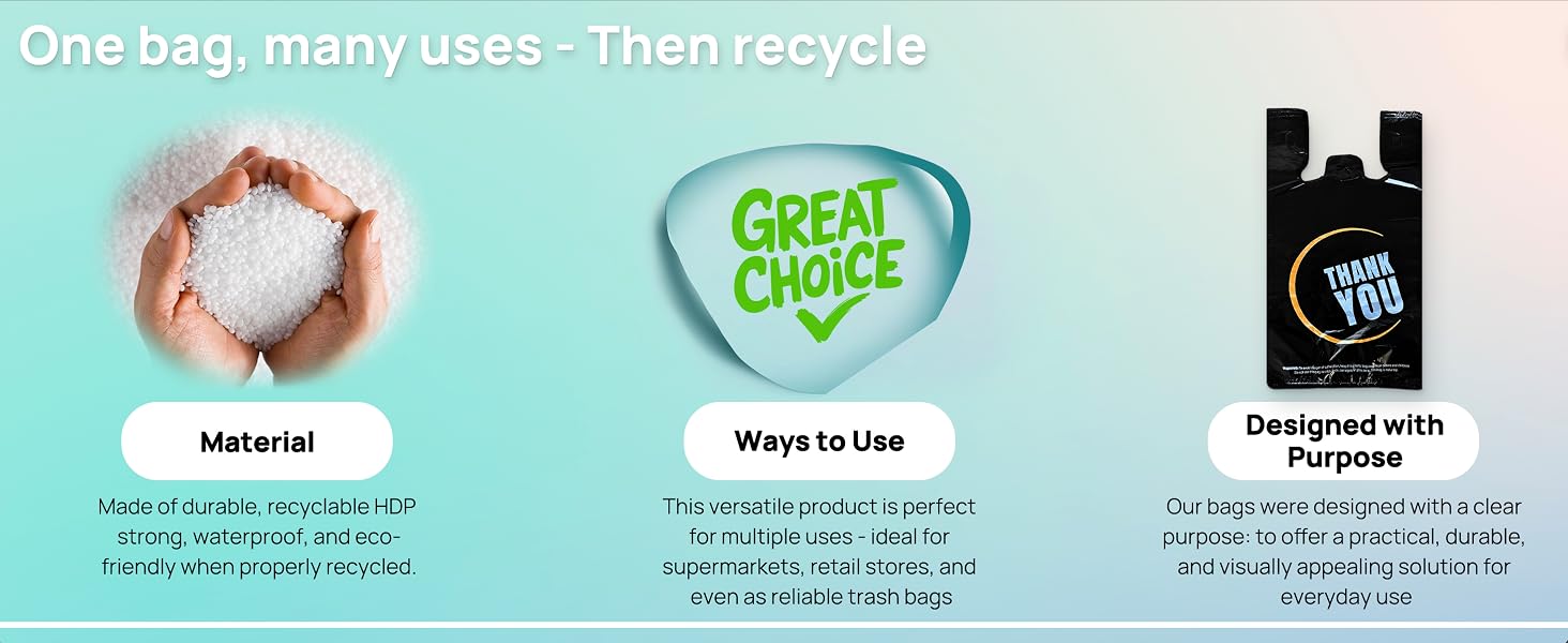 thank you bags bulk plastic shopping carry out grocery store checkout to go white hdpe