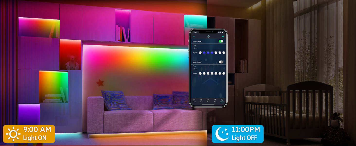 led lights for bedroom