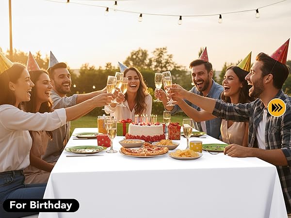 Rectangle Table Covers for Birthday