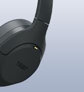 Tribit Wireless Over-Ear Headphones QuietPlus 81, Hybrid Active Noise Cancelling, Bluetooth 6.0 H...
