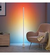 Ailofy Smart Corner Floor Lamp, LED Floor Lamp with Alexa and App Control, 16 Million DIY Colors,...