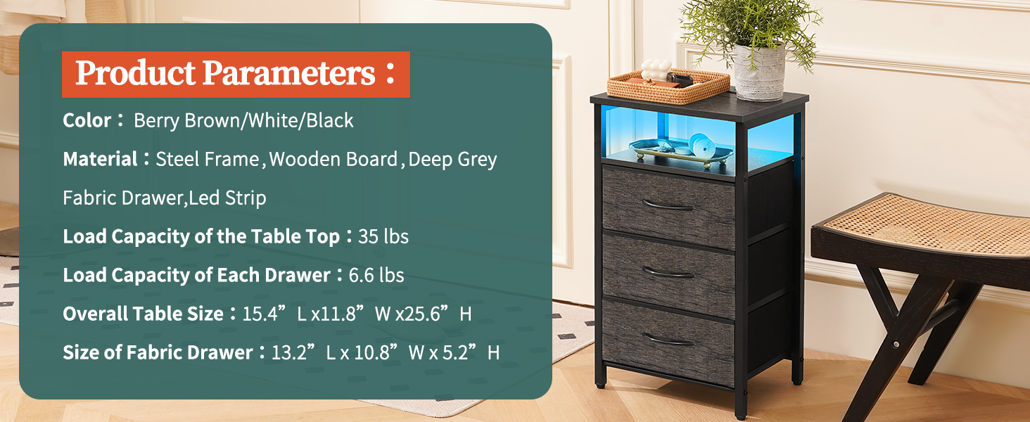 nightstand with drawer