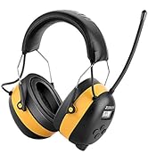 ZOHAN EM042 AM FM Radio Headphone with Digital Display,Ear Protection Noise Reduction Earmuffs,Co...