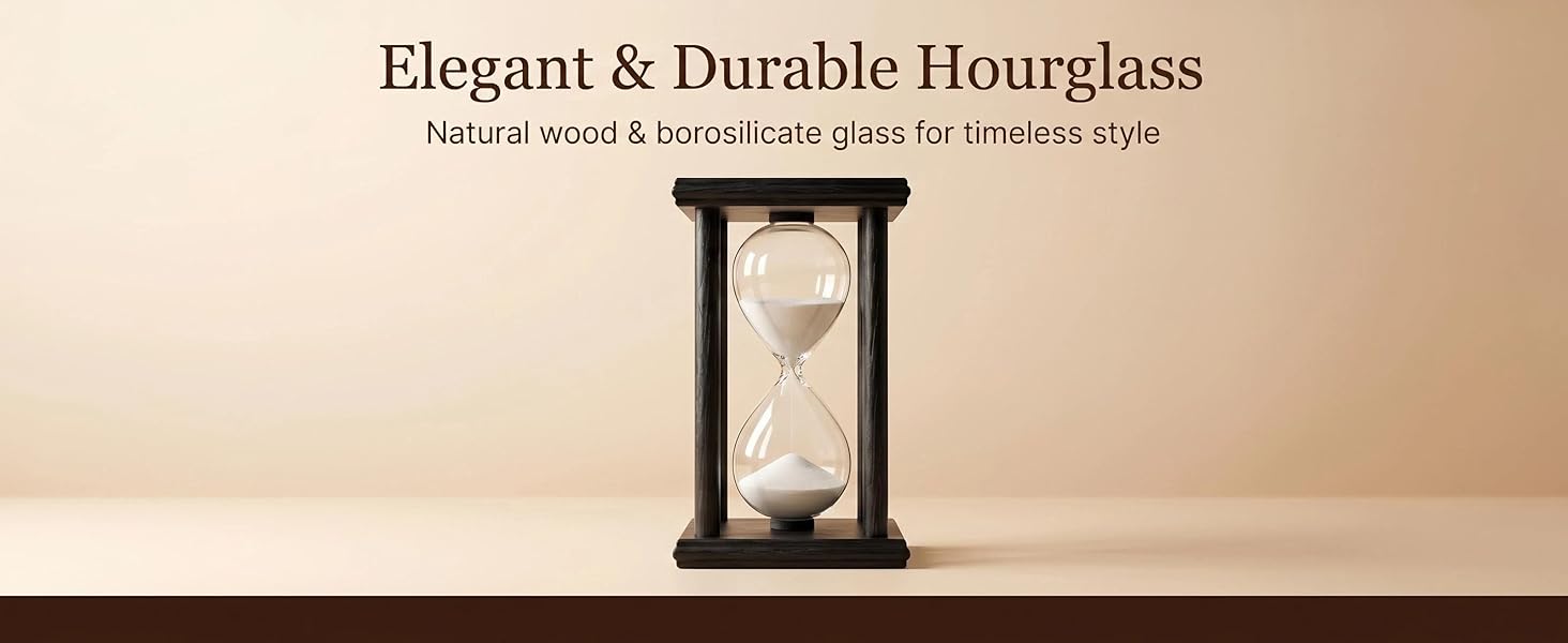 Wood Hourglass Sand Timer