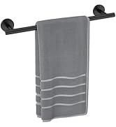 Luxbaro 18 Inch Matte Black Towel Bar, Thicken Towel Rack for Bathroom Wall, SUS304 Stainless Ste...