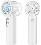 Portable Handheld Turbo Fan with Ice Cooling- 5 Gear High Speed , High-Power Motor, Up to 12 Work...