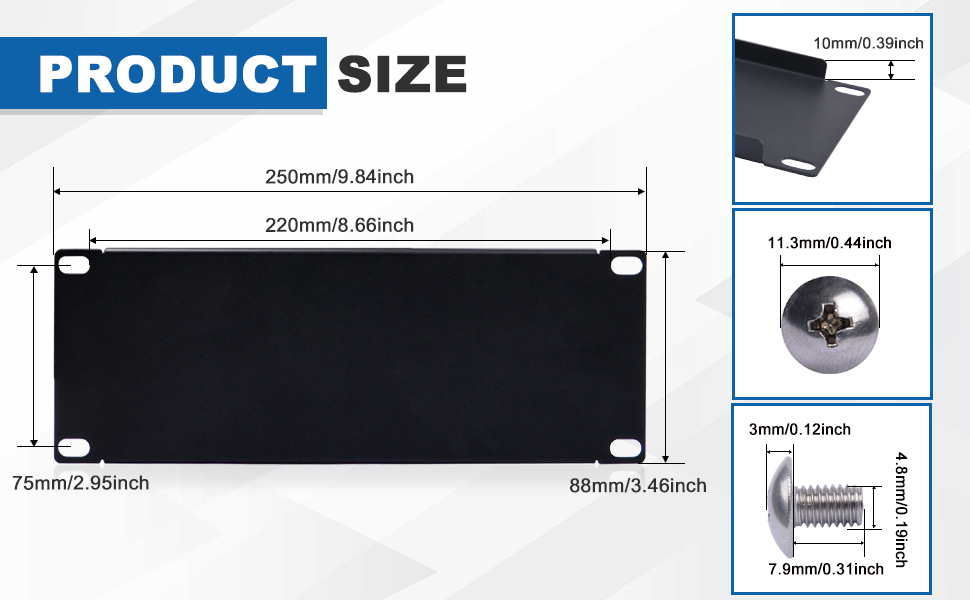 metal blank panel