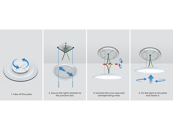 light home wifi Bluetooth 2.4G music sync memory mood ambient moon adjustable ambience led lamp
