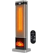 SageNest Space Heater for Indoor Use, 24" Portable Electric Heater with Remote Control, Programma...