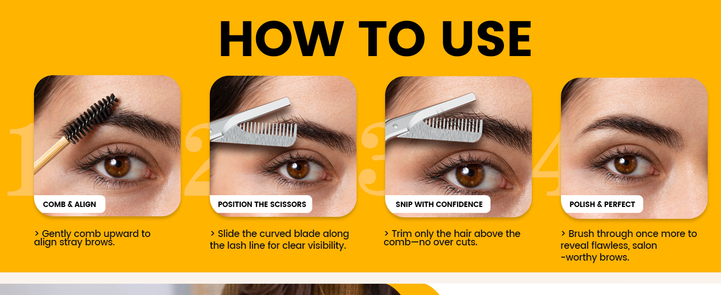 eye brow trimmers for women and men eyebrow grooming kit cosmetic scissors