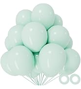 110pcs Pastel Green Balloon 12 Inch, Pastel Green Latex Balloons for Birthday Party Baby Shower W...