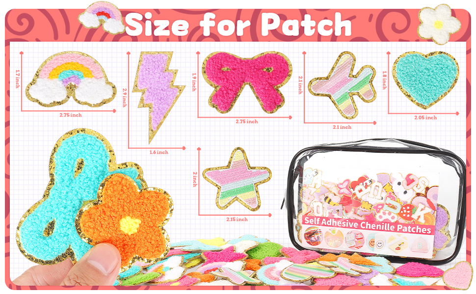 57PCS pattern patches
