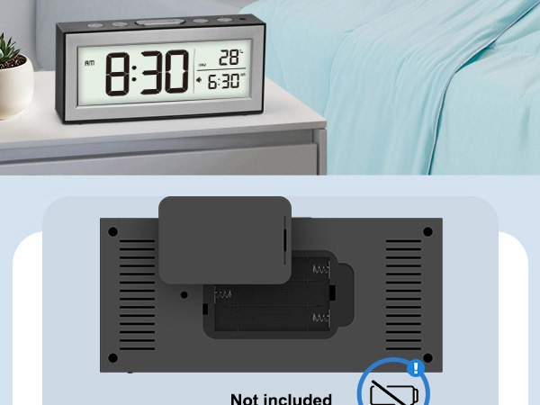 Zonopy Digital Alarm Clock with LED Display