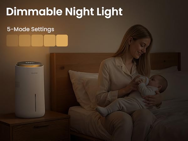 evaporative humidifier bedroom easy clean small baby nursery cool mist home office desk dorm room 