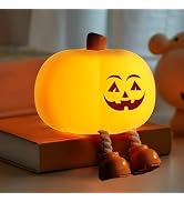 Gefaxi Pumpkin Night Light for Kids Cute Jack O Lantern Halloween Decor Nightlight for Baby Nurse...