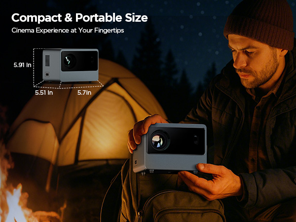 1080p 4k smart projector portable wireless indoor outdoor video projector with wifi and bluetooth