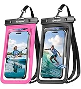 Rynapac Waterproof Phone Pouch - 2 Pack, IPX8 Waterproof Phone Case with Lanyard for iPhone 17 16...