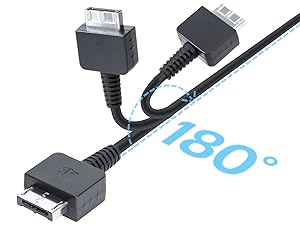 Upgraded PS Vita Charger Cable, Playstation Vita Charging Cable PSV 1000 USB Data &amp; Power Charger