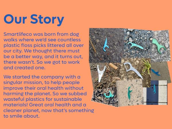 plastic-free floss picks organic floss picks floss picks green picks recyclable picks