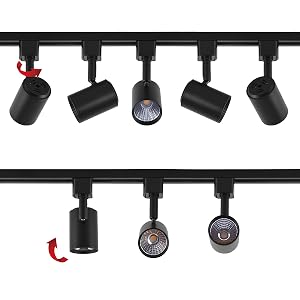 mirrea 6 Pack LED Track Lighting Heads Compatible with Single Circuit H Type Track Lighting Rail