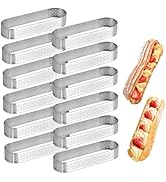 Uncle Jack 12 Pcs Stainless Steel Tart Rings, 5inch Perforated Tart Rings for Baking, Perfect for...