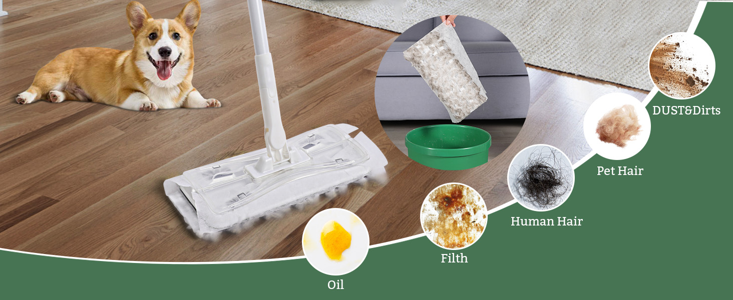 from paw prints on hardwood to hair crumbs on tiles