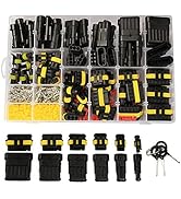 Amliber 798Pcs 50 Kits Waterproof Automotive Electrical Connector Terminals 1/2/3/4/5/6 Male&amp;Fema...