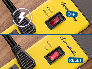 Metal Surge Protector Power Strip