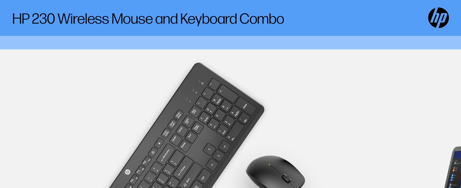 HP 230 Wireless Mouse and Keyboard Combo - Hero 1