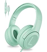 awatrue USB-C Kids Headphones with Mic - 85/94dB Volume Limiter, Foldable Wired Toddler Headphone...