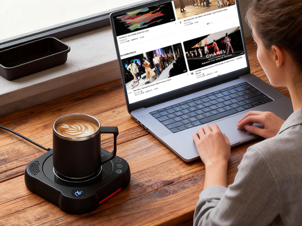 coffee warmer and mug