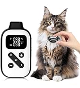 Ultra-Small Cat Shock Collar with Remote, Pocket-Sized 3300Ft Cat Training Collar with Shock/Vibr...
