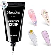 MelodySusie Rhinestone Glue Super Strong Gel Nail Glue for 3D Sculpting Nail Art Design Chrome Po...