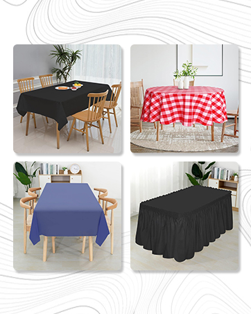 colorful tablecloth