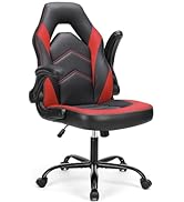 DUMOS Gaming Ergonomic Office Chair for Adults, Height Adjustable Computer Desk Chair with Flip-u...