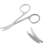 Premium Quality Suture Stitch Scissors with Crescent Delicate Hook- Perfect for Suture Removal, F...