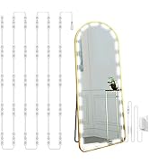 LPHUMEX Hollywood Glam Led Vanity Lights Kit, 14ft Dimmable Mirror Lights, Full Body &amp; Bathroom L...