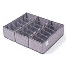 3 Pack Sock Underwear Drawer Organizers