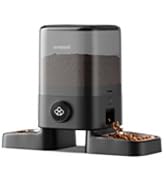 oneisall Automatic Cat Feeder for 2 Cats, 20 Cups/5L Auto Cat Feeder, Automatic Cats Food Dispens...