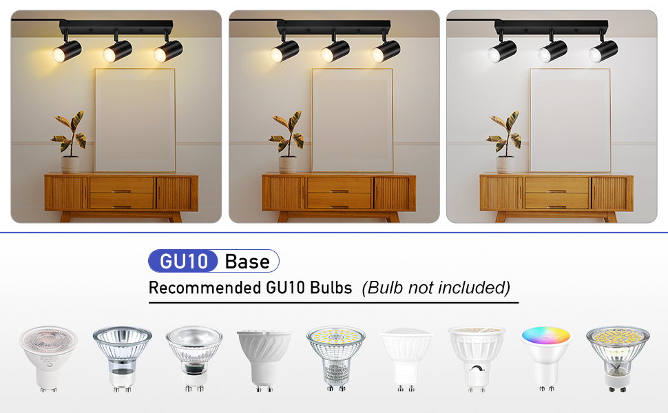 gu10 plug in tarck light